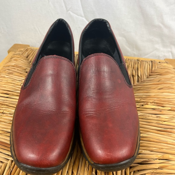 Rieker Oxblood Leather Penny Loafers Sz 39 - Picture 8 of 11
